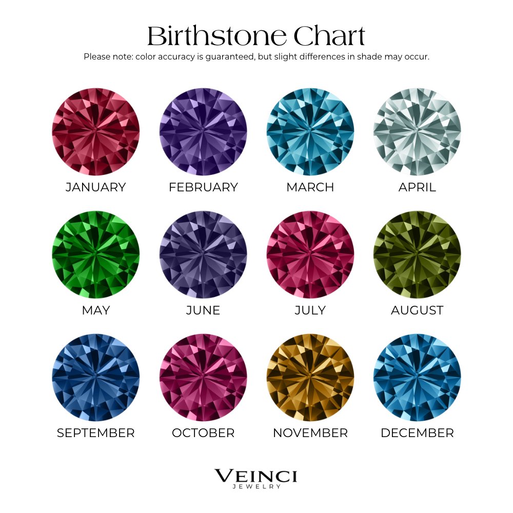 14k Dainty Birth Month Stone & Flower Charm Necklace
