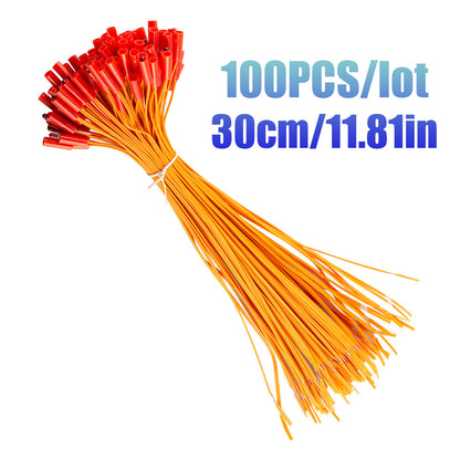 100pcs/Lot 11.81" Copper Remote Firework Firing System Connect Wire Orange Line
